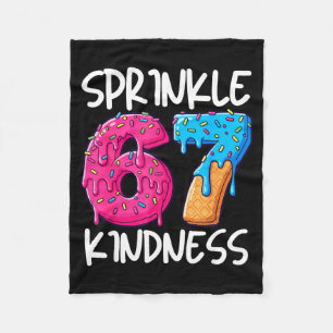 Sprinkle Kindness Family Matching Doughnut Ice-cre Fleece Blanket