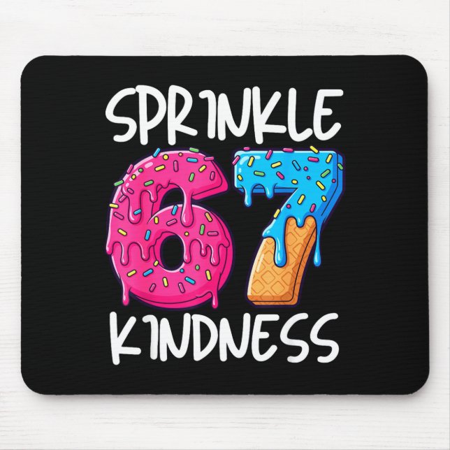 Sprinkle Kindness Family Matching Doughnut Ice-cre Mouse Mat (Front)