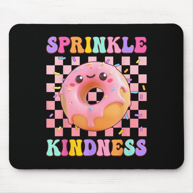 Sprinkle Kindness Groovy Doughnut Doughnut Lover G Mouse Mat (Front)