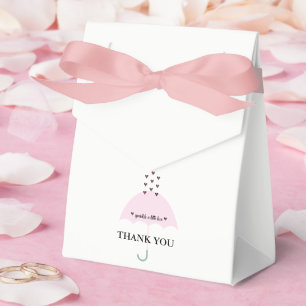 Sprinkle Love Pink Girl Shower Party Favour Box