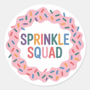Sprinkle Squad Baby Sprinkle Classic Round Sticker