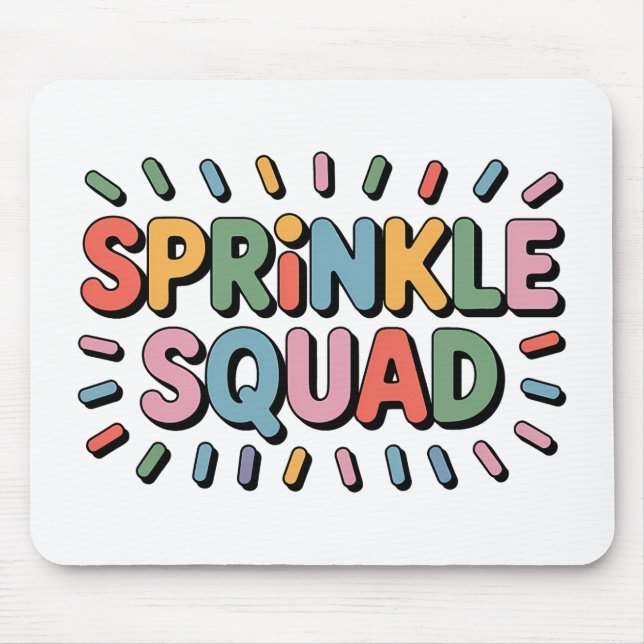 Sprinkle Squad | Baby Sprinkle Mouse Mat (Front)