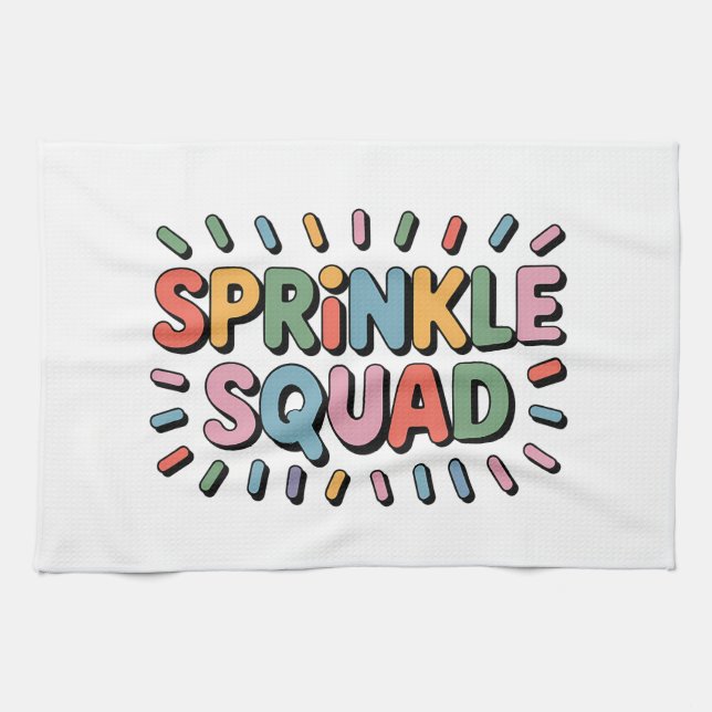 Sprinkle Squad | Baby Sprinkle Tea Towel (Horizontal)