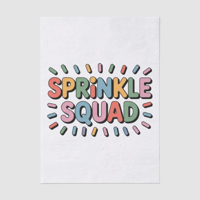 Sprinkle Squad | Baby Sprinkle Tissue Paper (Front)