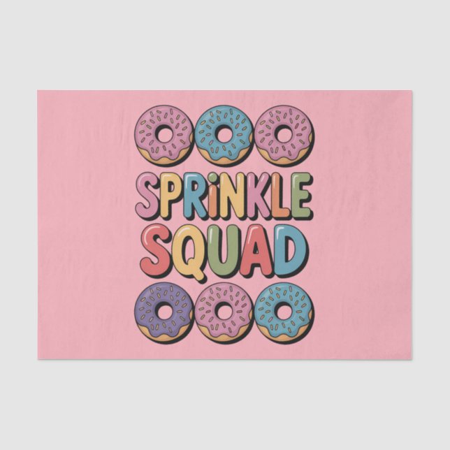 Sprinkle Squad | Baby Sprinkle Tissue Paper (Front)