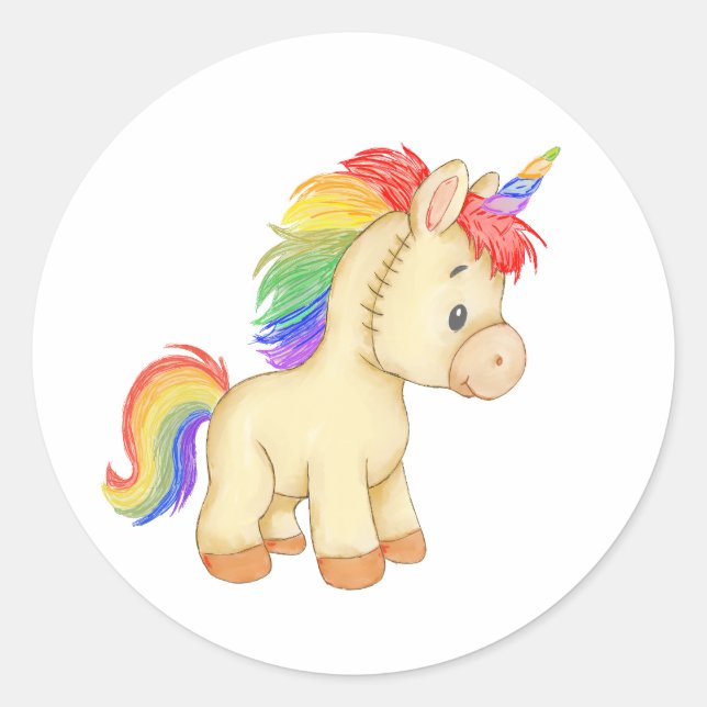 Sprinkle the World with Magic Classic Round Sticker (Front)