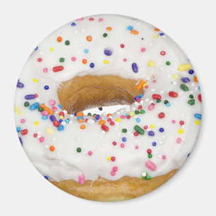 Sprinkled Doughnut Refrigerator or Locker Magnet