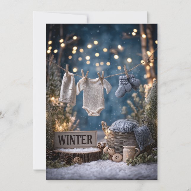 Sprinkled in Snow | Cosy Winter Invitation (Front)