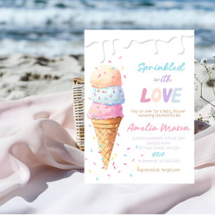 Sprinkled with Love Baby Shower Party Invitation