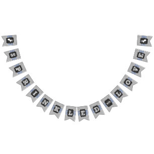 Sprinkled with Love buck baby sprinkle, grey navy Bunting