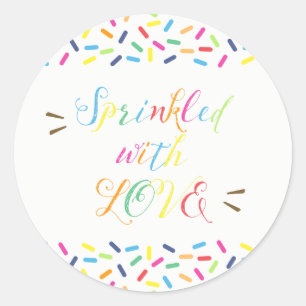 Sprinkled with Love Tags Thank You Stickers