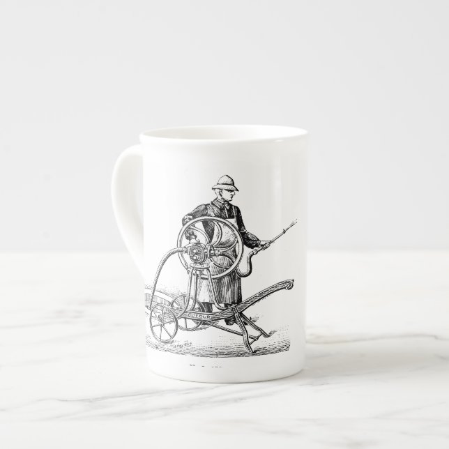 Sprinkler Fireman 90th Birthday personalised Mug (Front Left)