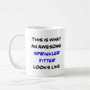 sprinkler fitter, awesome coffee mug