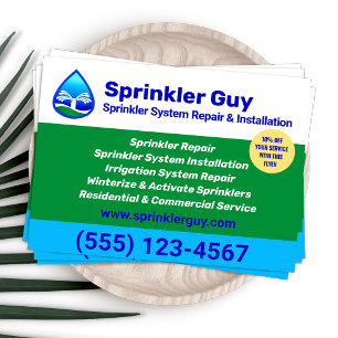 Sprinkler Repair and Installation Flyer
