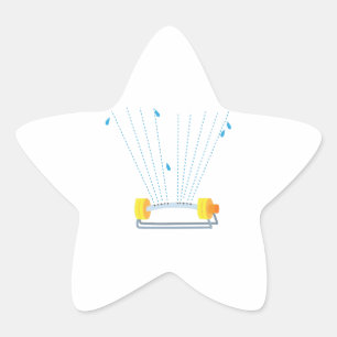 Sprinkler Star Sticker