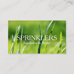 Sprinkler System Installation and Repair Business Card