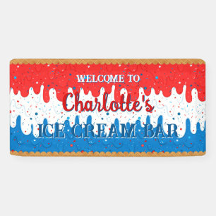 Sprinkles and America Ice Cream Banner