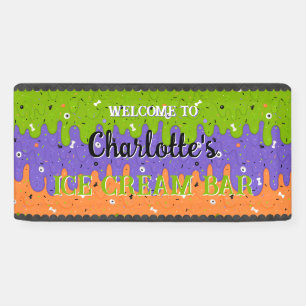 Sprinkles and Halloween Ice Cream Banner