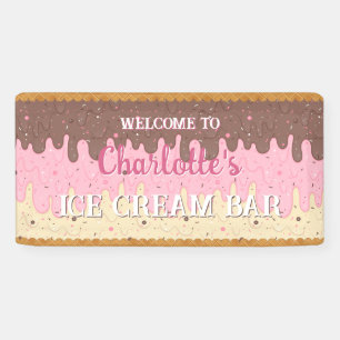 Sprinkles and Neapolitan Ice Cream Banner