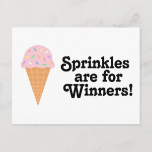 Sprinkles are for winners, Champ! Postcard