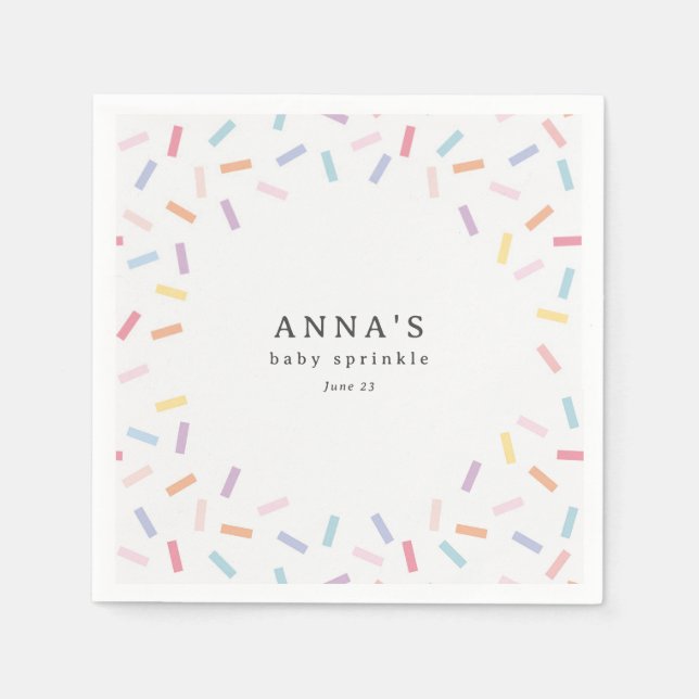 Sprinkles Baby Sprinkle Napkin (Front)