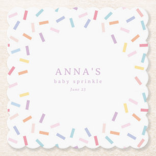 Sprinkles Baby Sprinkle Paper Coaster