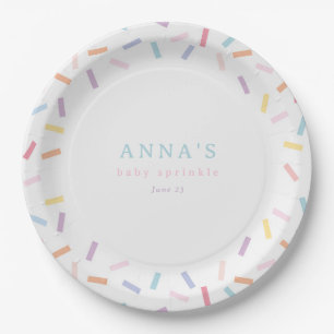 Sprinkles Baby Sprinkle Paper Plate
