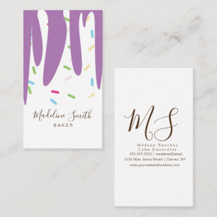 Sprinkles Bakery Ice Cream Frosting Dripping  Business Card