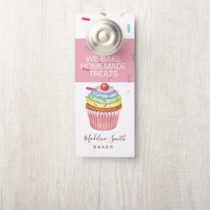 Sprinkles Bakery Rainbow Cupcakes Baker Door Hanger