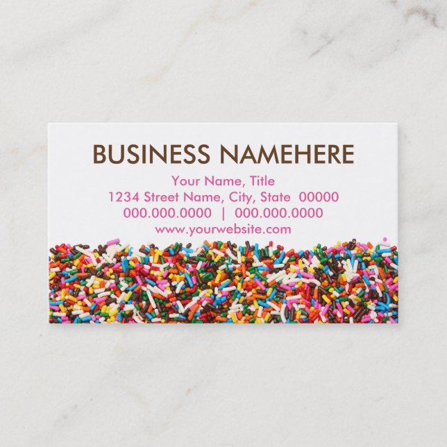 Sprinkles Business Cards (Front)