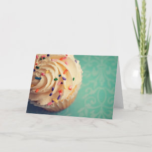 Sprinkles Cupcake Greeting Card