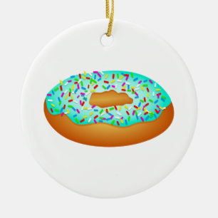 Sprinkles Doughnut Ceramic Tree Decoration