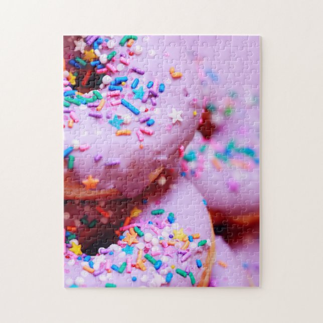 Sprinkles Doughnut Photography Complex Jigsaw Puzz Puzzle (Vertical)