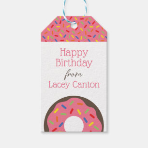 Sprinkles Doughnuts Personalised Gift Tags