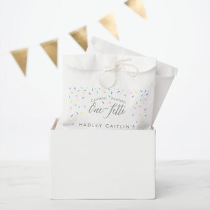 Sprinkles First Birthday Invitation, Cute confetti Favour Bags