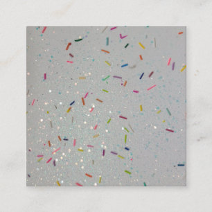 Sprinkles & Glitter Square Business Card