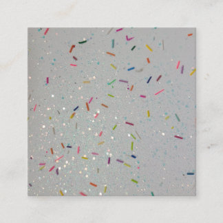 Sprinkles & Glitter Square Business Card