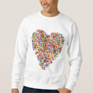 sprinkles heart sweatshirt