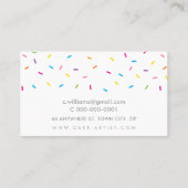 SPRINKLES modern cute patterned colourful fun part Business Card (Back)
