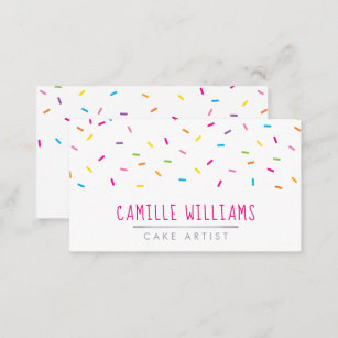 SPRINKLES modern cute patterned colourful fun part Business Card