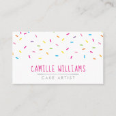 SPRINKLES modern cute patterned colourful fun part Business Card (Front)