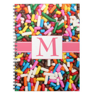 Sprinkles Monogrammed Notebook