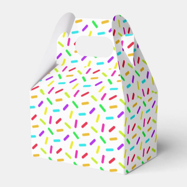 Sprinkles Pattern Colourful Custom Favour Box (Front Side)
