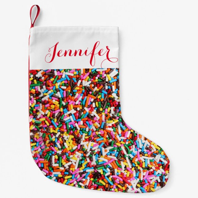 Sprinkles Personalised Christmas Stocking (Front)