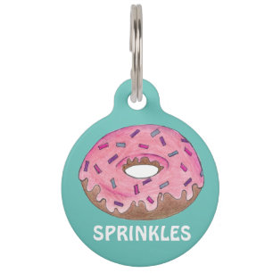 Sprinkles Pink Doughnut Doughnut Foodie Dog Pet Ta Tag