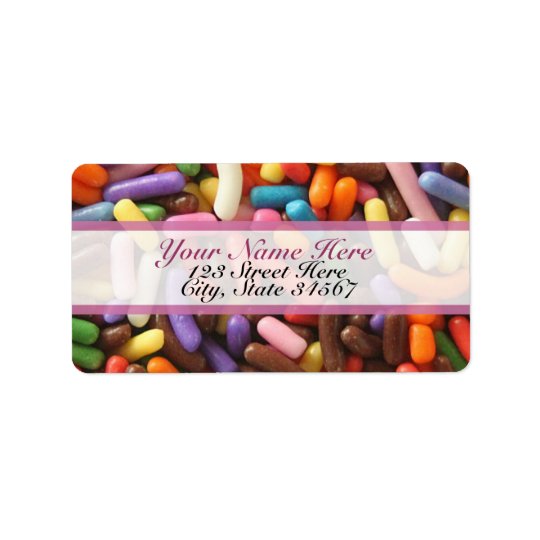 Sprinkles Rainbow Address Labels