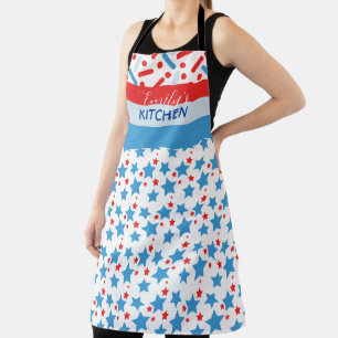 Sprinkles Red White Patriotic Flag Chef Apron