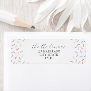 Sprinkles Return Address Label