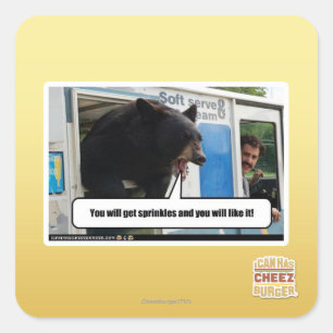 Sprinkles Square Sticker