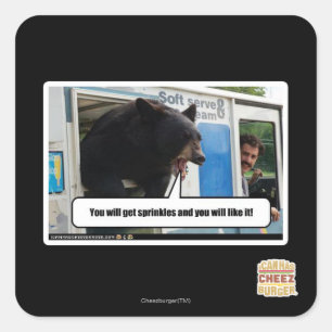Sprinkles Square Sticker